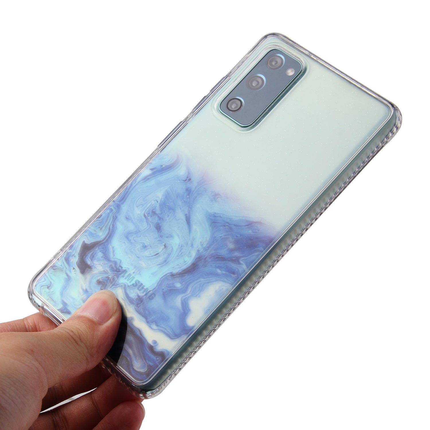 TPU + Acylic Marble Pattern Printing Phone Cover Case for Samsung Galaxy S20 FE/S20 Fan Edition/S20 FE 5G/S20 Fan Edition 5G/S20 Lite - Sky Blue TPU + Acylic Marble Pattern Printing Phone Cover Case for Samsung Galaxy S20 FE/S20 Fan Edition/S20 FE 5G/S20 Fan Edition 5G/S20 Lite - Sky Blue